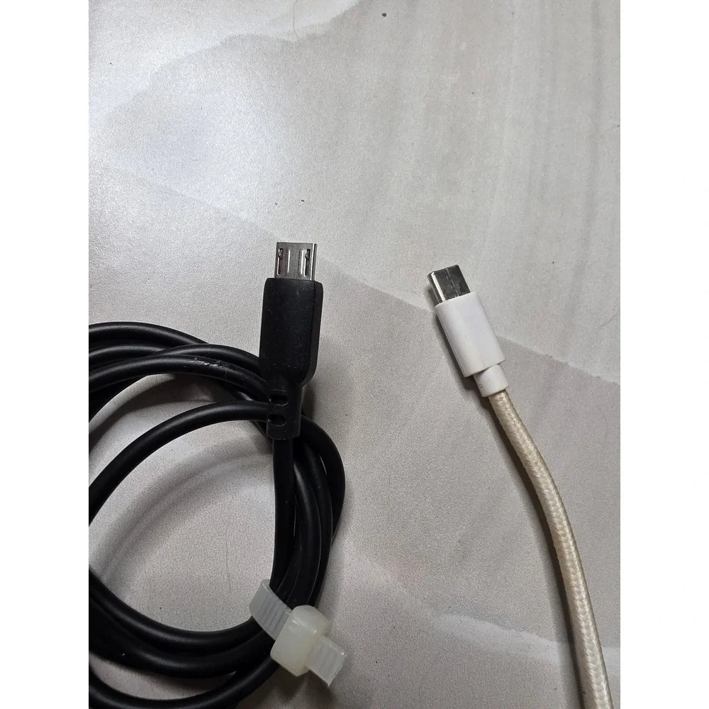 HTC TC U250 AC Adapter 5V 1A Wall Charger Micro-USB and Braided USB-C Cables W4